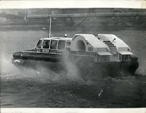 Reduction: Prototype small hovercraft demonstrated on Thames, London