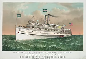 C1882: Providence and Stonington Steamship Co's. steamer Rhode Isla