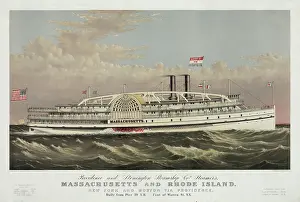 C1877: Providence and Stonington Steamship Co's. steamers, Massachu