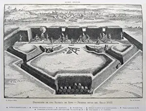 Entrench: Provision of a battery to besiege (first half of
