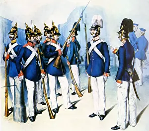 Pickelhaube: Prussian infantry