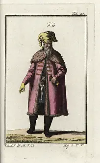 Fur Trimmed: Prussian nobleman of the Middle Ages with a