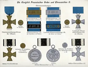 Landwehr: Prussian orders, 1900