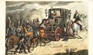 Repository: Prussian soldiers capturing Napoleon's coach after