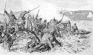 Captures: Prussians attack an Austrian battery during the battle of Ko