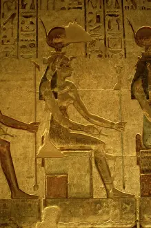 Crux: Ptolemaic temple of Hathor and Maat. Hathor. Seated figure