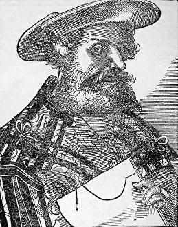 Illustrium: Ptolemy (ca. 90- ca. 168 AD), woodcut from ?