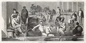 Yeddo: PUBLIC BATH/YEDDO 1862
