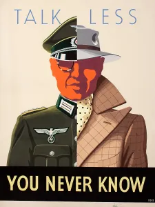 Careful: Public Information Poster - Preventing Idle Talk