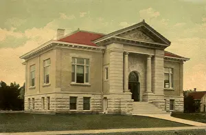 Kans: Public Library. Abilene