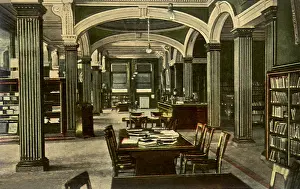Rapids: Public Library Interior. Cedar Rapids
