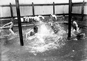 Corrugated: Public schoolboys at Tidworth Pennings camp
