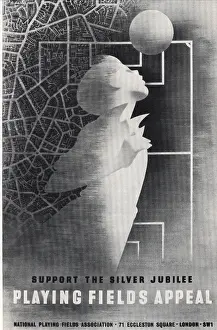 Footie: Publicity poster for the Playing Fields Appeal - Graphis Mag