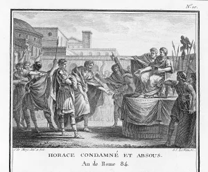 Betrothed: Publius of the Horatii acquitted of murder