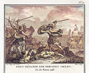Singlehanded: Publius Horatius Cocles defending the Tiber bridge
