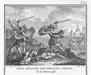 Pons: Publius Horatius Cocles defending the Tiber bridge