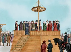 Pretender: Pugachev's execution in Bolotnaya Square, Moscow (January 17