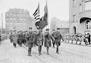Koblenz: Pull-out of the American troops from Koblenz, 1923