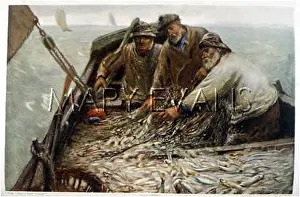 Oilskin: PULLING IN THE NETS/1906