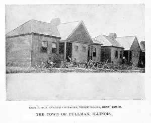 Halftone: Pullman Palace Car Works. Worker's Housing, ?