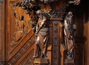Maine: Pulpit, Cathedrale Saint-Maurice, Angers, Maine-et-Loire, France