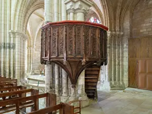 Polygonal: Pulpit, Eglise Saint-Prix-et-Saint-Cot, Saint-Bris-le-Vineux