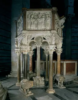 Baptistry: Pulpit by Nicola Pisano, Baptistry
