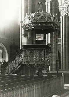 Nikolaikirche: Pulpit in the Nikolaikirche in Berlin, around 1930