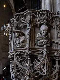 Stephansplatz: Pulpit, Stephansdom, Vienna, Austria