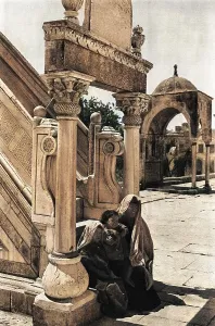 Haram: Pulpit steps of Kadi Burhan ed Din, Jerusalem