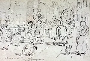 D Oyly: Pump at the top of the Heerengracht, 1833