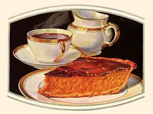 Desserts: Pumpkin Pie and Coffee
