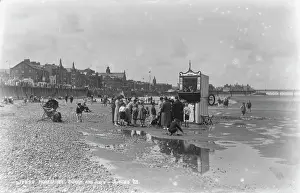 Morecambe: Punch and Judy Show at Morecambe Beach