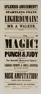 Startling: Punch and Judy poster 1855