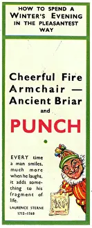 Bookman: Punch magazine, advertising bookmark