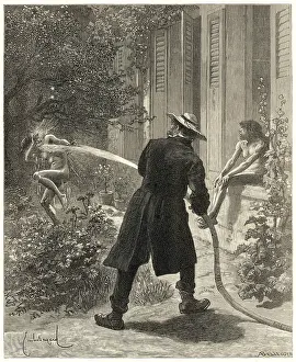 Disciplined: Punishment by hosing