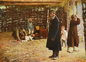 Orlov: Punishment of a Russian peasant in Tsarist time