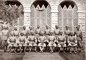 Solders: Punjabi, Baluchi and Afridi solders, British Army, c.1905