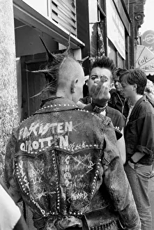 Distinctive: Two punks in Camden, London