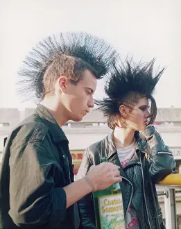 Trend: Two punks drinking cider - Stockport