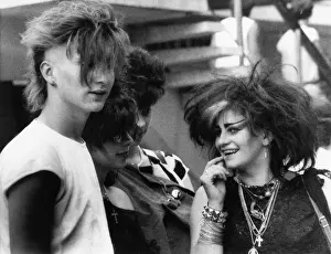Distinctive: Punks and goths at a shopping centre