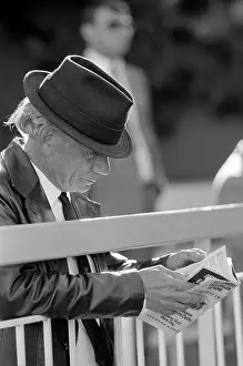 Punter: A punter at a horse race at Gosforth Park in Germiston