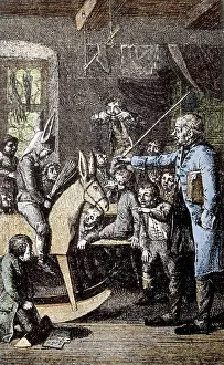 Punishments: Pupil is riding on donkey of shame