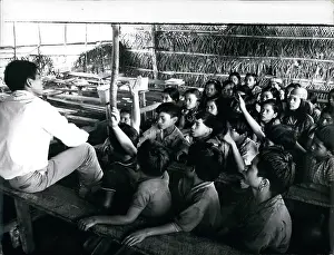 Drooping: Pupils of Sarawak Jungle School