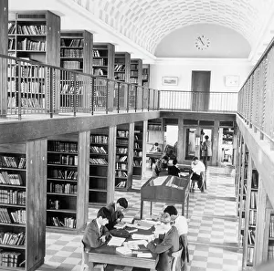 Mezzanine: Pupils in Tonbridge Independent Library