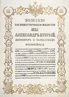Cession: The Purchase of Alaska. The Russian exchange ?
