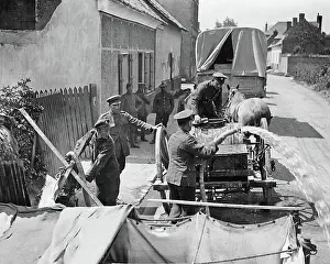 Purify: Purifying river water for British troops, Western Front, WW1