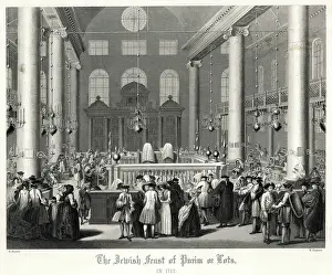 Haman: Purim ceremony 1712