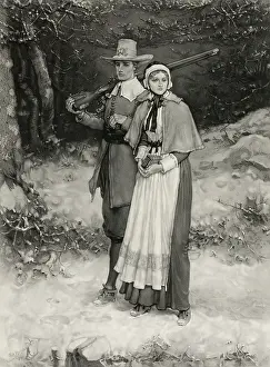 Puritan: Puritans going to church