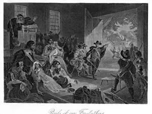 Puritans: Puritans during a Native American Raid